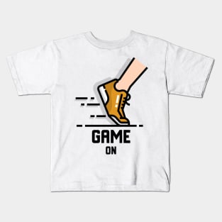 Game on running motivation Kids T-Shirt